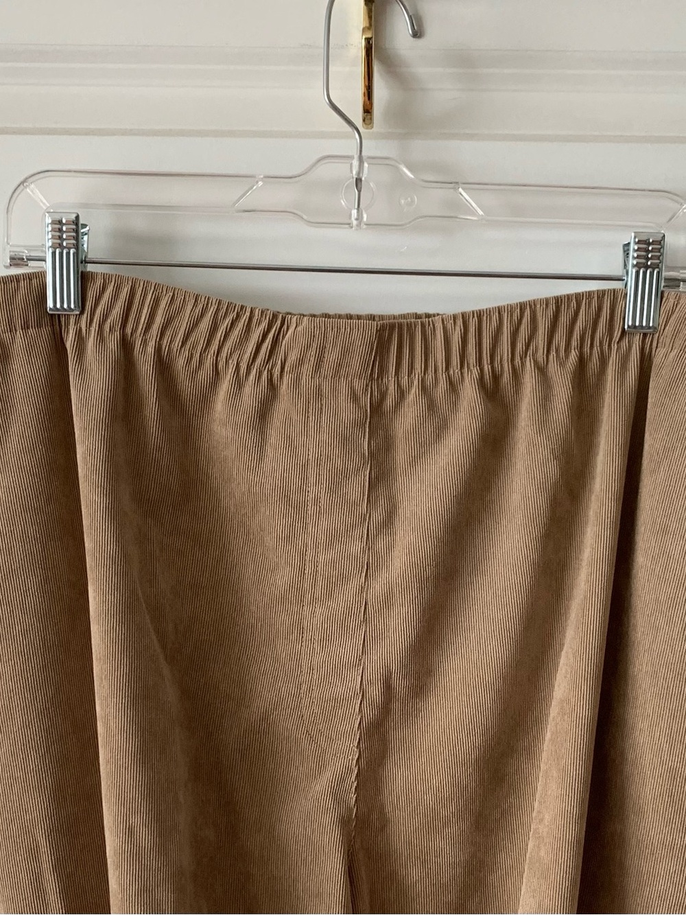 Lightweight Corduroy Pull-On Pants in Tan